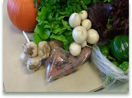 shipping of various veggies